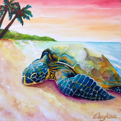 Resting Turtle I